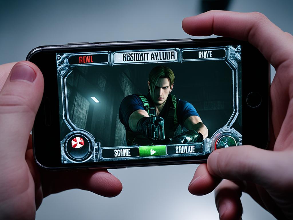 mencoba game resident evil di ios
