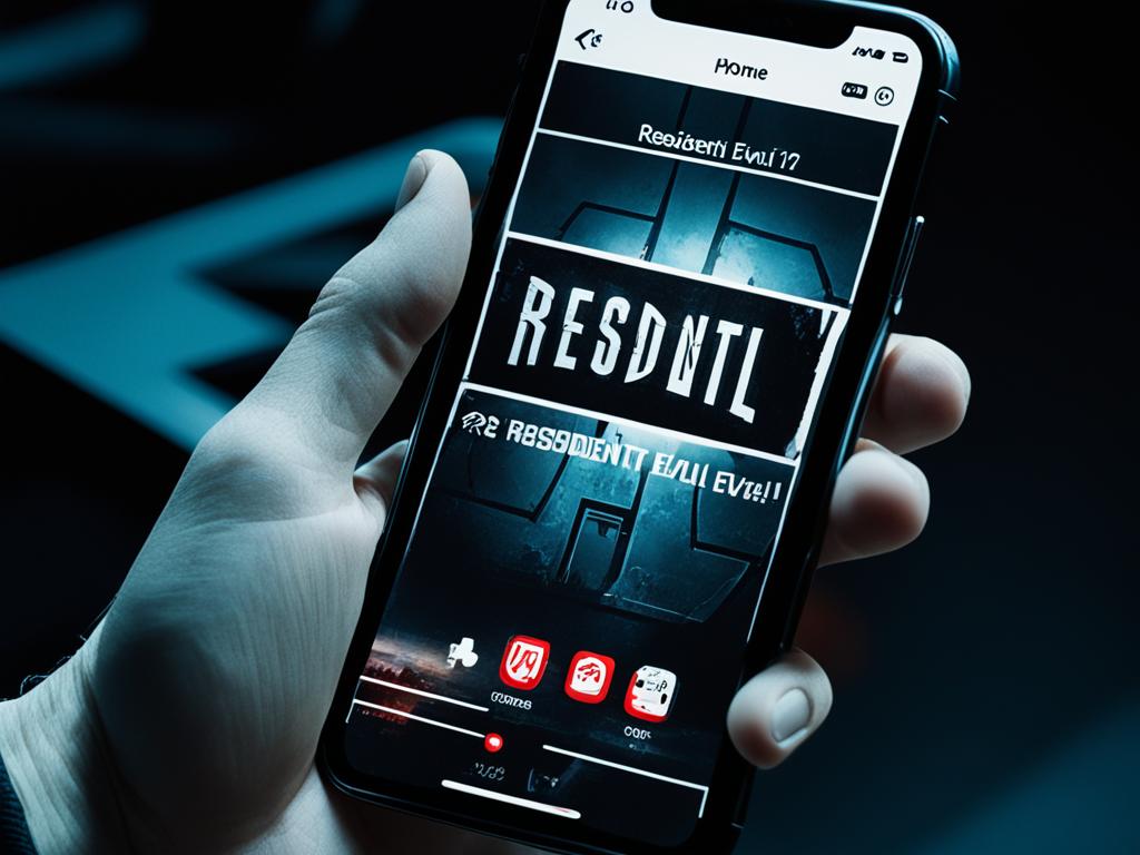 mencoba game resident evil di ios